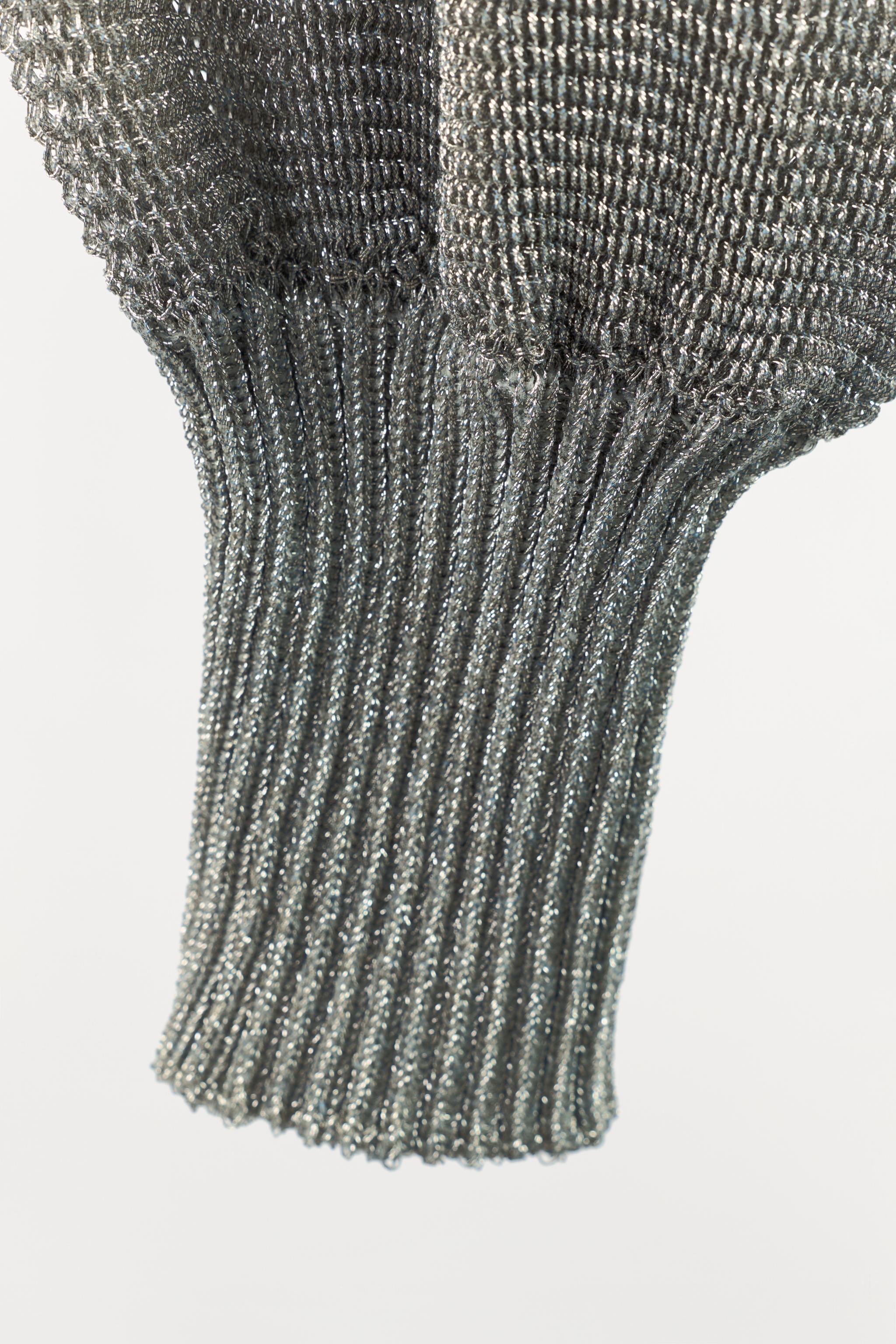 METALLIC THREAD MESH ARM WARMERS - LIMITED EDITION